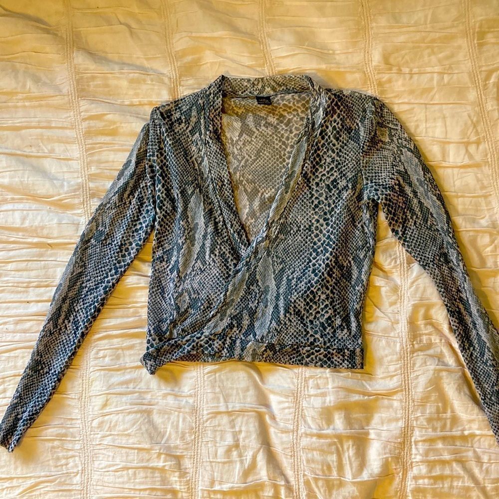 Only Hearts Helena Stuart Snake Skin top
